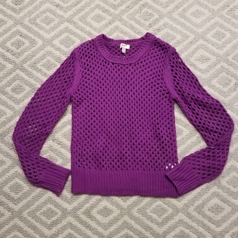 *2 for $15* Arizona Purple Knit Fall Sweater